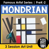 Piet Mondrian Project-Based Art Unit for Famous Artist Ser