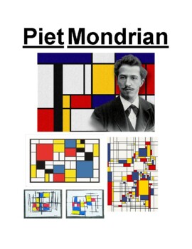 Piet Mondrian poster, info display and links to useful resources