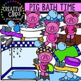 Pig Bath Time {Creative Clips Digital Clipart}