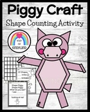 Pig Craft, Shape Counting, Graphing Activity for Farm Math