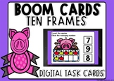 Pig Farm Counting To 10 Ten Frame Boom Cards™ Digital Card