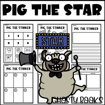 Preview of Pig The Star Writing Response Coloring Sequencing Activity