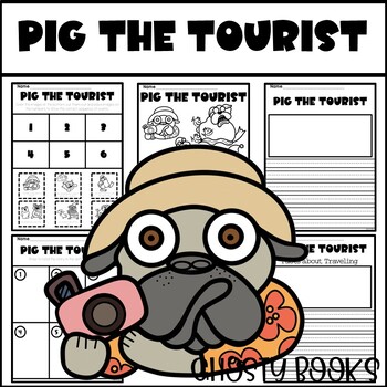 Preview of Pig The Tourist Response Coloring Sequencing Activity