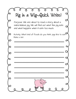 Pig in a Wig 1st Grade Reading Street Supplemental Materials by Live ...