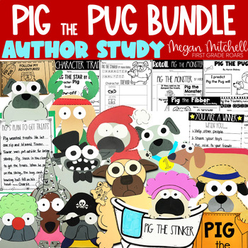 Preview of Pig the Pug Aaron Blabey BUNDLE Book Companion Activities Reading Comprehension