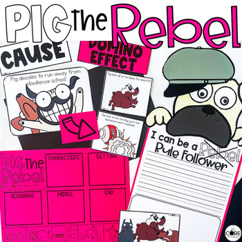 Preview of Pig the Rebel Read Aloud - Good Behavior Comprehension Activities