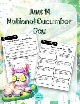 Preview of National Cucumber Day (June 14th) - Unofficial Holiday Fun!