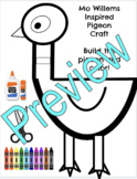Pigeon Coloring and Craft - Color, Cut, Paste Craftivity!