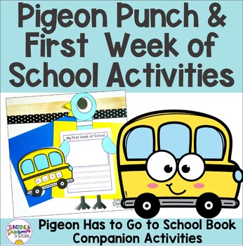 Preview of Pigeon Punch and Back to School Crafts | First Week of School  