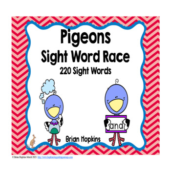 Pigeon Sight Word Race by Brian Hopkins Teachers Pay Teachers