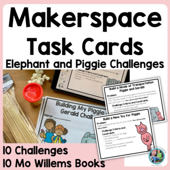 Preview of STEAM Activities Piggie & Elephant STEM Story Challenges & Activities K-2nd Gd