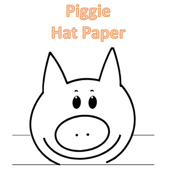 Preview of Piggie Headband from Elephant and Piggie Chracters Paper Hat Crown Craft -4K