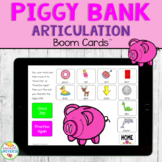 Piggy Bank Articulation BOOM Cards for Speech Therapy