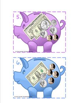 Piggy Bank Math: 2 Counting Money Activities by 2nd Grade Snickerdoodles