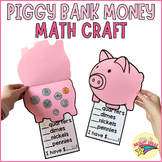 Piggy Bank Money Math Craft | Counting Coins Bulletin Boar