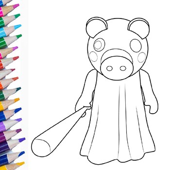 How to Draw Coloring Roblox Piggy: Fun Gift Coloring Book For Kids Who Love  Roblox piggy Diary100 Pages Ruled Blank Pages 6*9 RobloxRoblox Journal For  (Paperback)