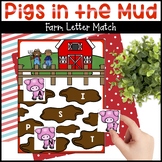 Pig Letter-Matching Uppercase and Lowercase Activity - Far