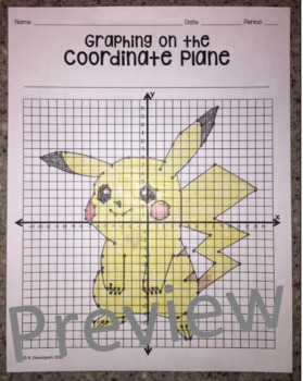 Pikachu (Graphing on the Co... by Bobby's TpT | Teachers ...