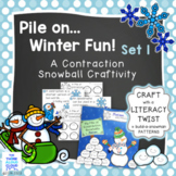 Worksheet on Contractions ~ Snowball Craft {Set 1}