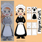 Pilgrim Craft Thanksgiving Bulletin Board Coloring Pages A