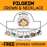Pilgrim Activity Crown and Necklace Crafts + FREE Spanish