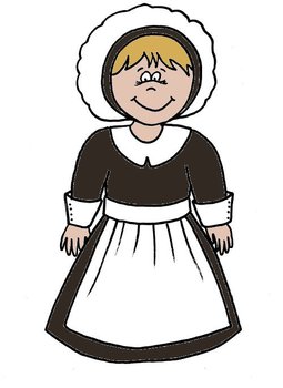 Pilgrim Girl Printable Coloring Sheet by Saved by Grace | TpT