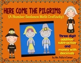 Pilgrim Math Craftivity: Addition and Subtraction Number Sentences