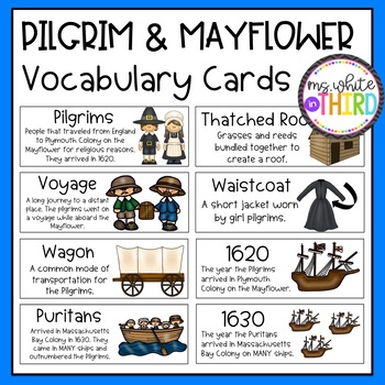 Preview of Pilgrim & Mayflower Vocabulary