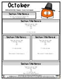 Pilgrim Pumpkin - Editable Newsletter Template - #60CentFi