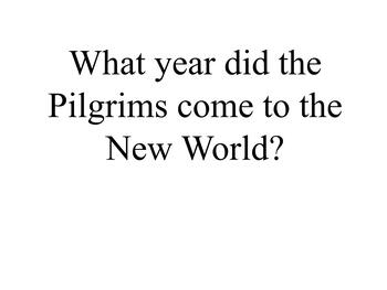 Preview of Pilgrim Trivia