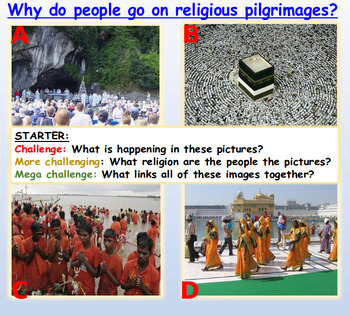 Preview of Pilgrimages - Presentation and Worksheets