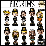 Pilgrims (Clip Art for Personal & Commercial Use)