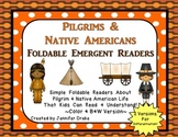 Pilgrims & Native Americans Foldable Readers ~5 Books & Printables~ Color & B&W