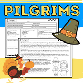 Pilgrims, Plymouth, and First Thanksgiving Informational P