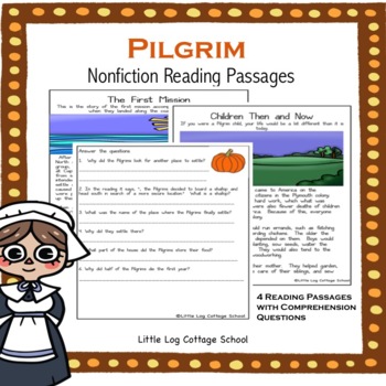 Preview of Pilgrim Reading Comprehension: Nonfiction Reading Passages