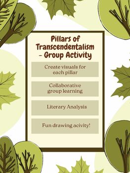 Preview of Pillars of Transcendentalism - Group Activity