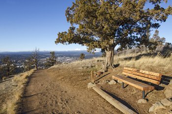 Preview of Pilot Butte volcanic cone hiking trail in Bend Oregon Powerpoint photo.