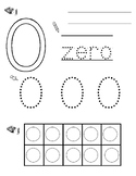 Pin Push-Tracing-Ten Frame Counting Activity (0-10)