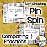 Comparing Fractions (to One Half) - Self-Checking Math Centers