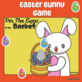 Pin The Eggs On The Basket , Easter Bunny Game