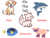 Pin The Tail: Final Consonant Deletion ANIMALS