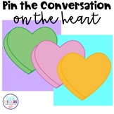 Pin the Conversation on the Heart Speech Therapy, Social Skills