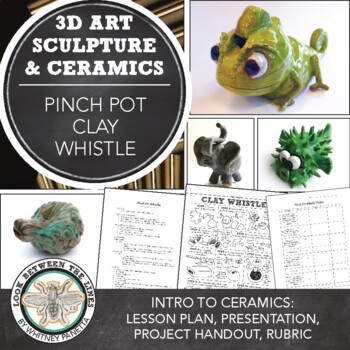Preview of Elementary, Middle, or High School Art: Intro to Ceramics Pinch Pot Clay Whistle