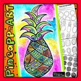 Pineapp-Art : Art Lesson Plan : Pineapple and Patterns