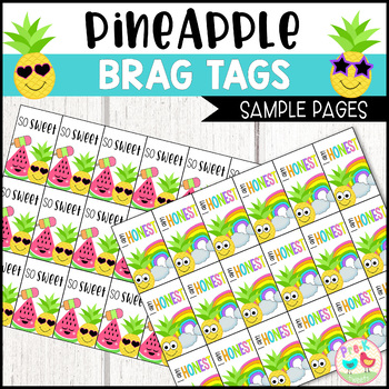 Pineapple Brag Tags Sample Pages