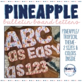 Pineapple Bulletin Board letters & numbers decor pack- tro
