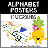 Pineapple Classroom Decor Alphabet Posters