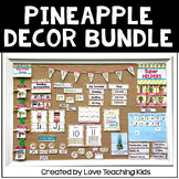 Pineapple Classroom Decor Bundle Editable