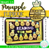 Pineapple Craft Flipbook Reading Response Activity and Bul