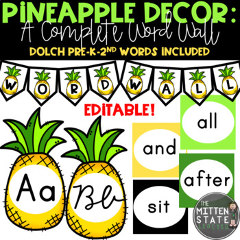 Preview of Pineapple Decor: A Complete Word Wall
